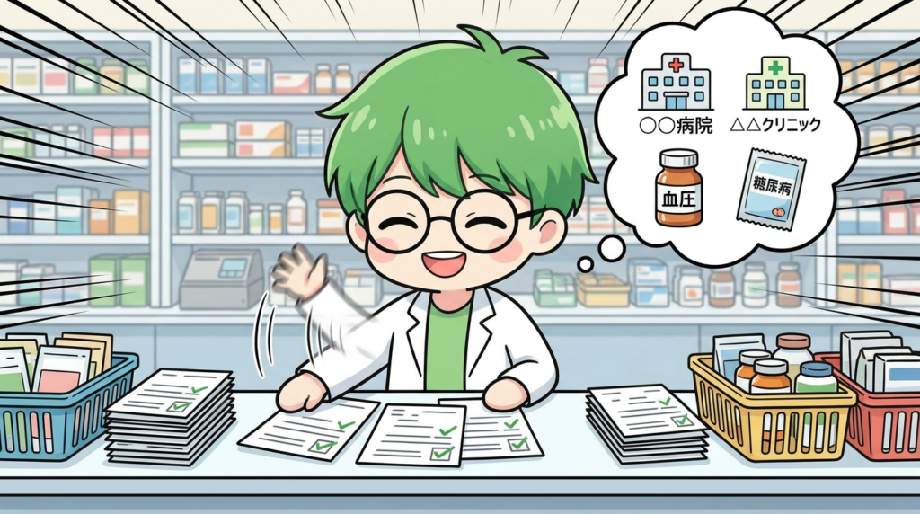 鑑査　ポイント　処方内容　写真