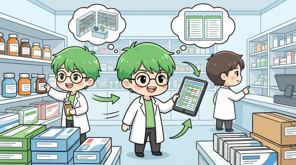 鑑査　ポイント　薬　写真