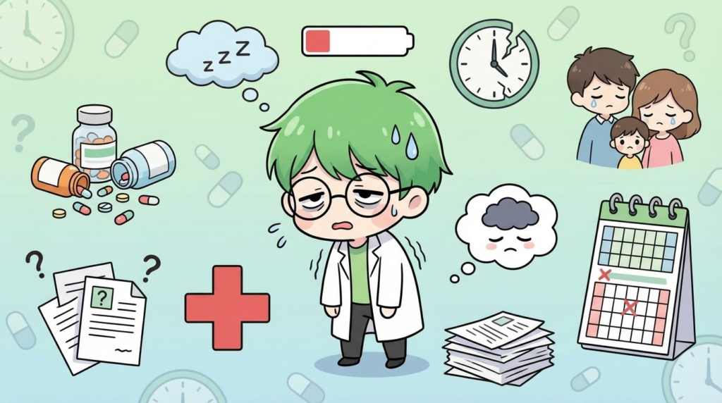 薬剤師　定時に帰れない　デメリット　写真