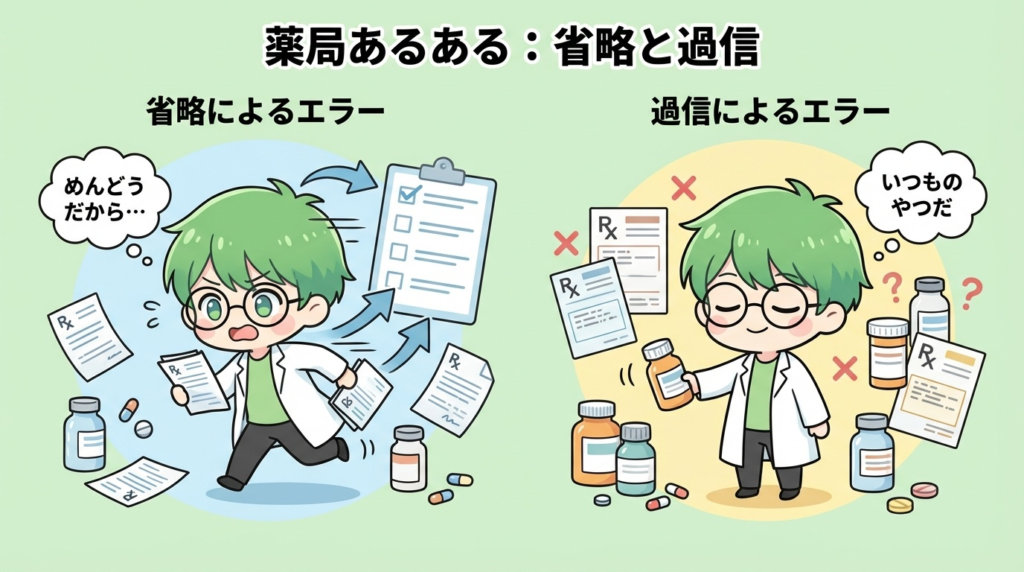 調剤ミス　原因　思い込み　写真