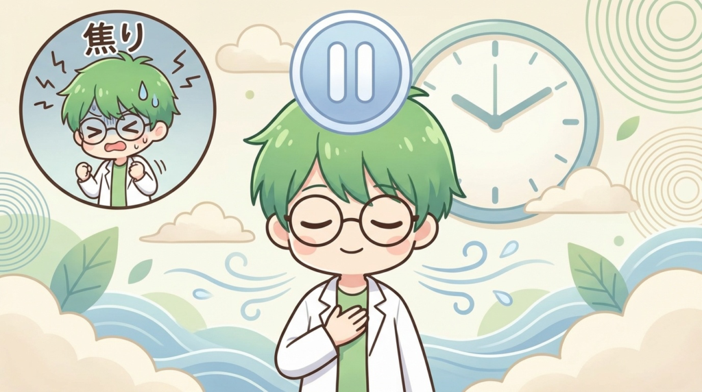 調剤ミス　対策　焦り　落ち着く　写真