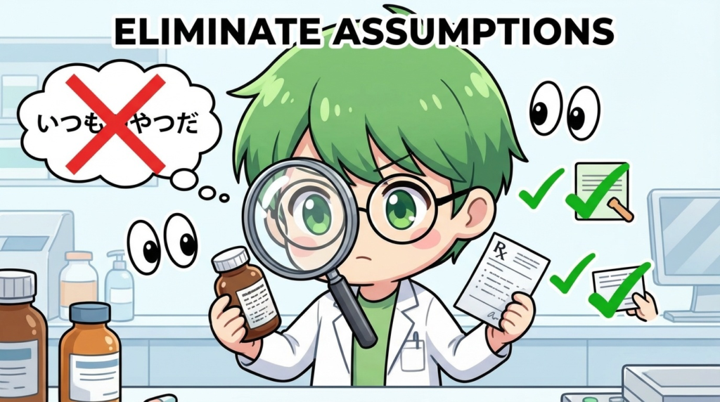 調剤ミス　対策　思い込み　写真