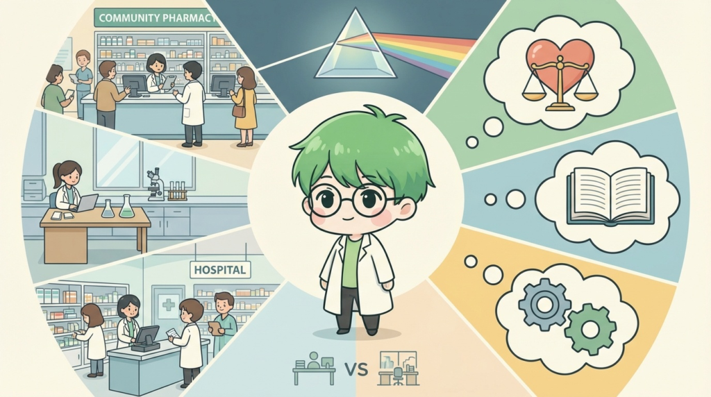 薬剤師　人間関係　判断　状況　写真