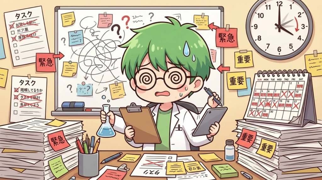 薬剤師　定時に帰れない　原因　優先順位　写真