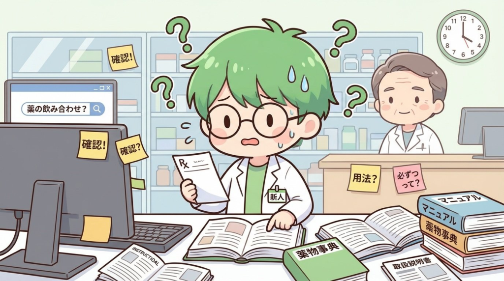 薬剤師　定時に帰れない　原因　経験　写真