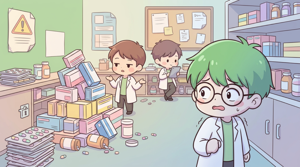 薬剤師　会社の問題　見切り　リスク意識　画像