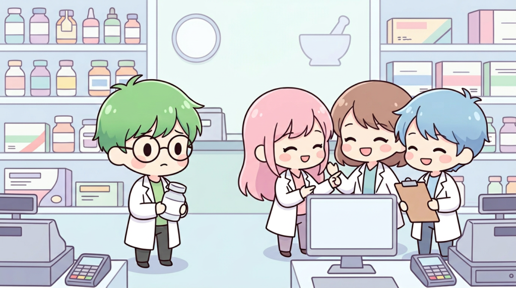 薬剤師　会社の問題　見切り　人間関係　画像