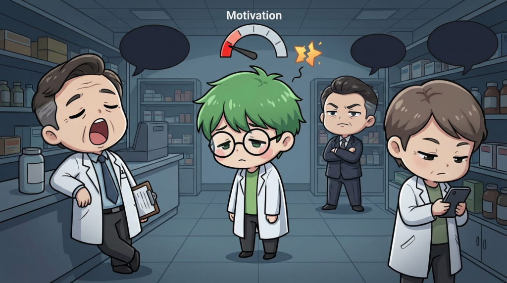 薬剤師 悩み 環境要因 対策 損切 尊敬できない 写真