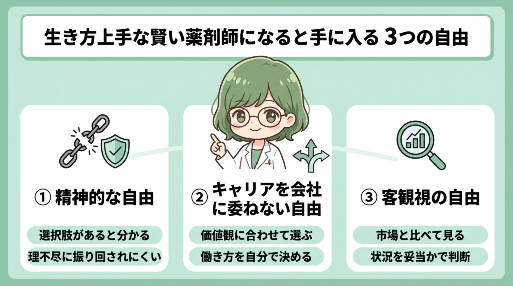 生き方上手 薬剤師 魅力 自由 写真