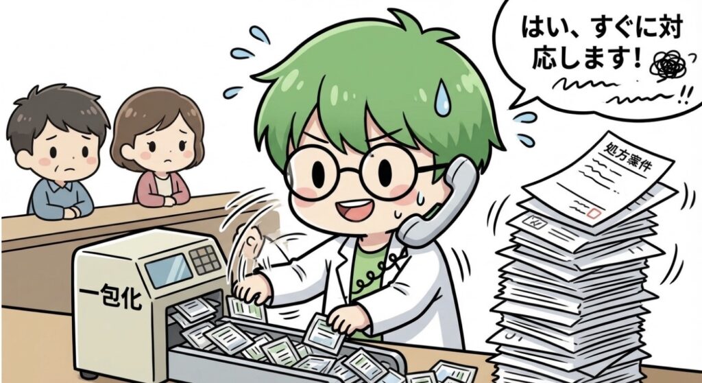 一人薬剤師 一包化 イメージ 写真