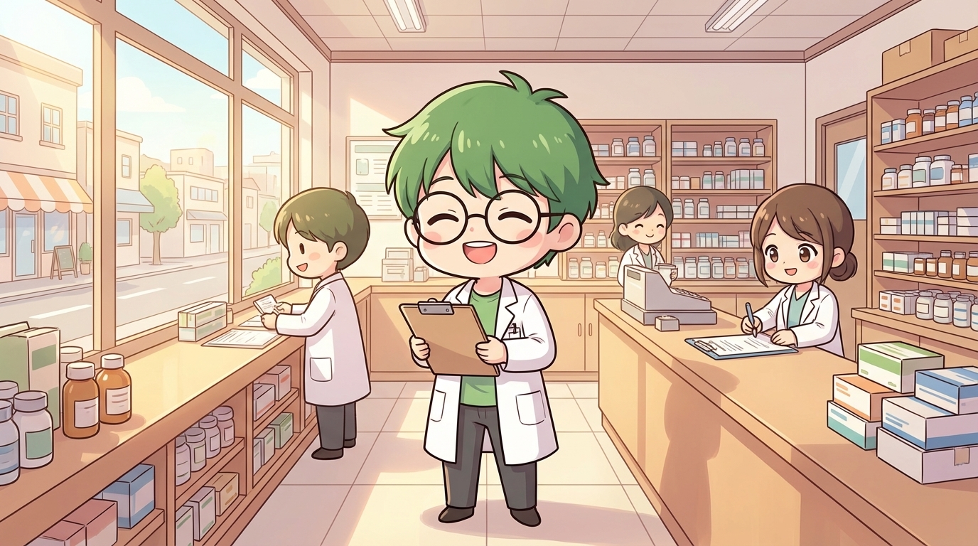 薬剤師　夜勤　対策　調剤薬局　写真