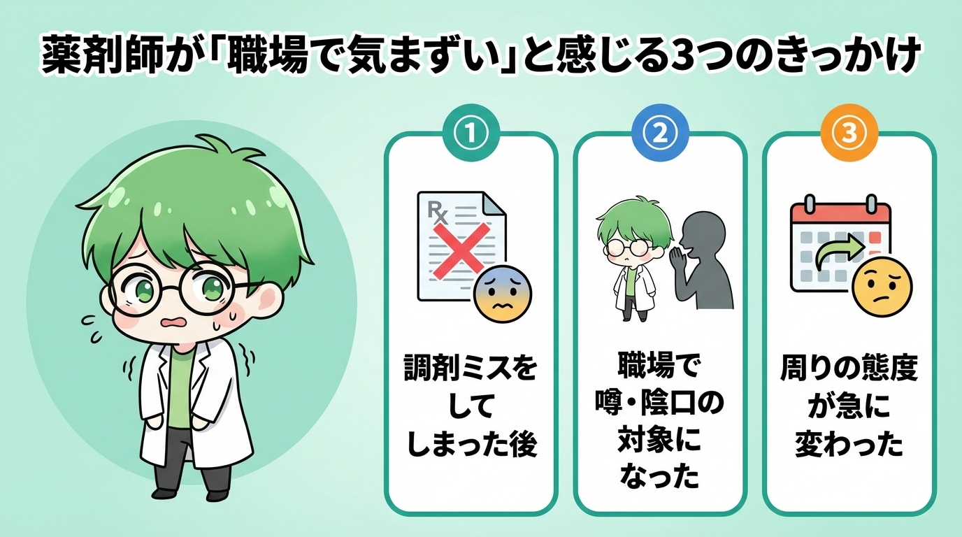 薬剤師　気まずい　きっかけ　まとめ　写真