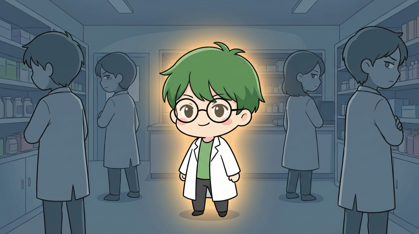 薬剤師　気まずい　周りの目は気にしない　写真