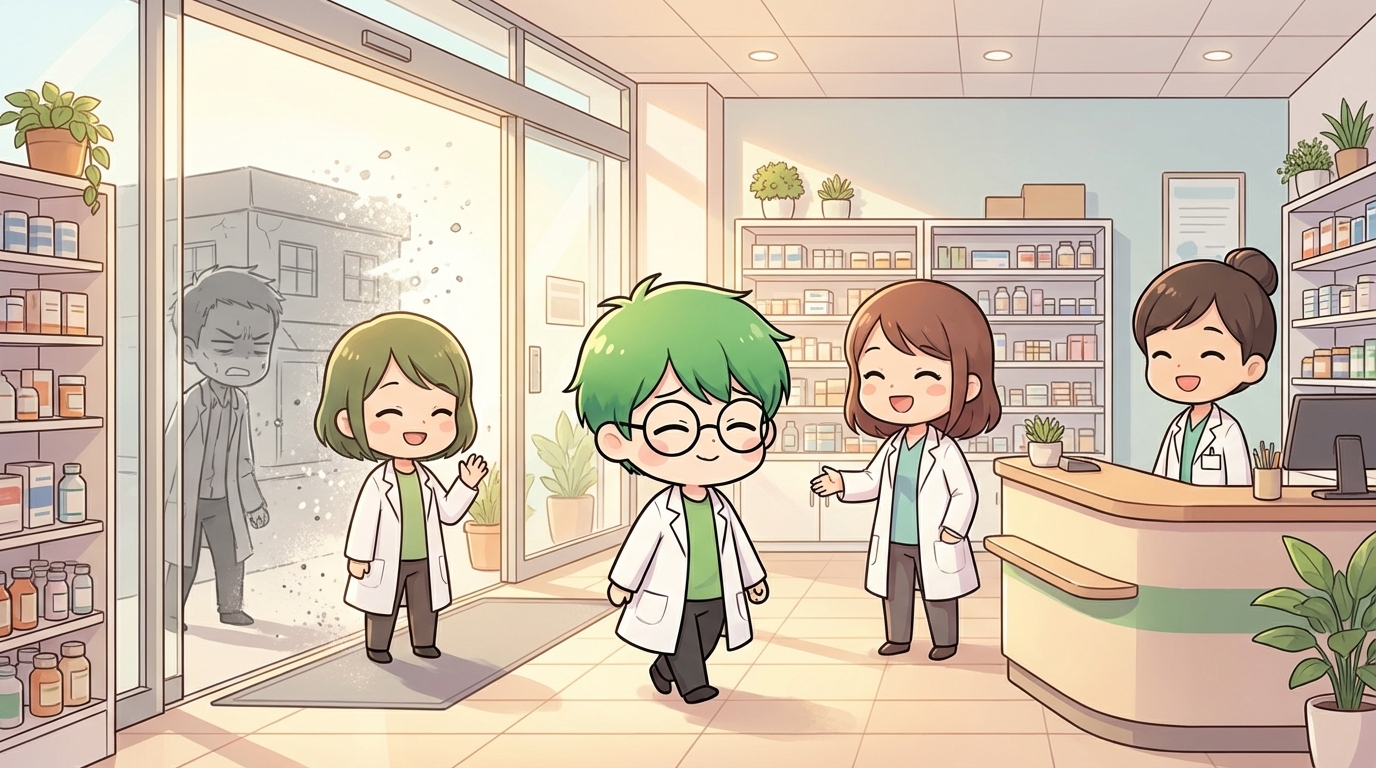 薬剤師　気まずい　転職メリット　リセット　写真