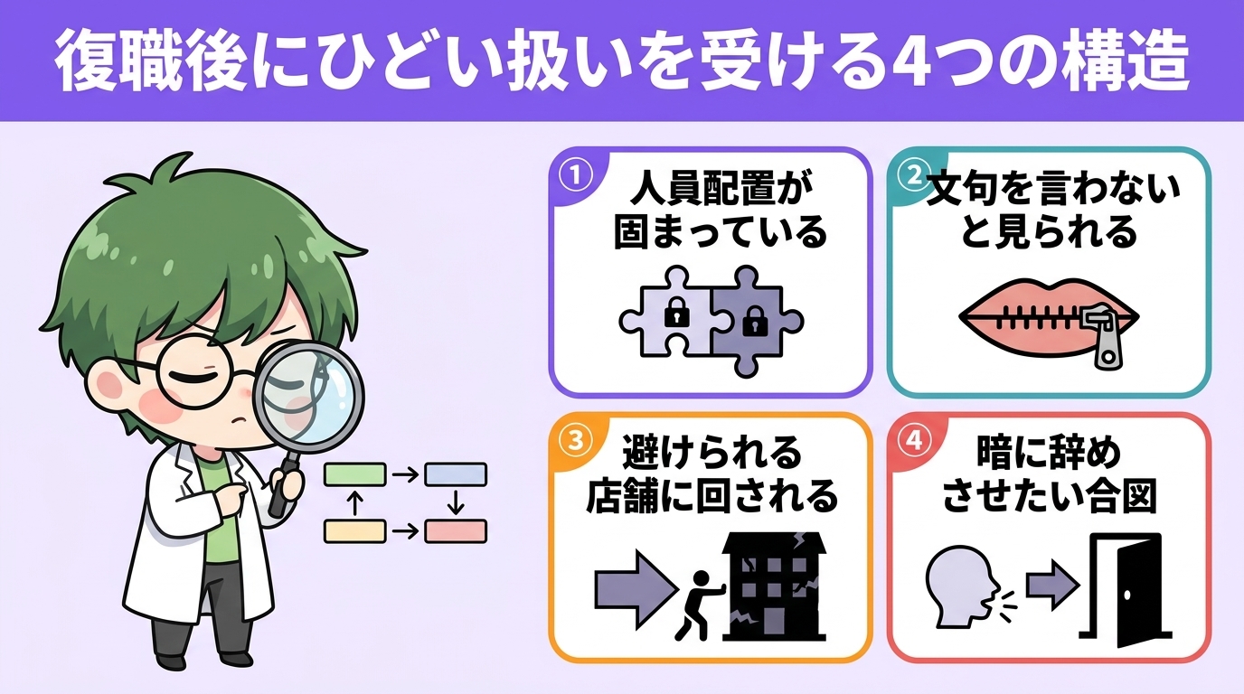 薬剤師 復職 ひどい扱い