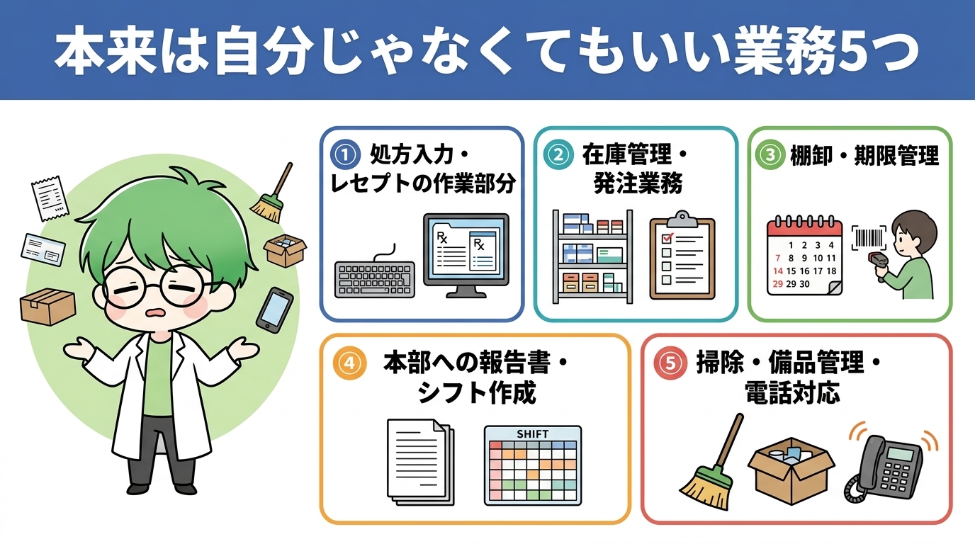 薬剤師 やることが多すぎる