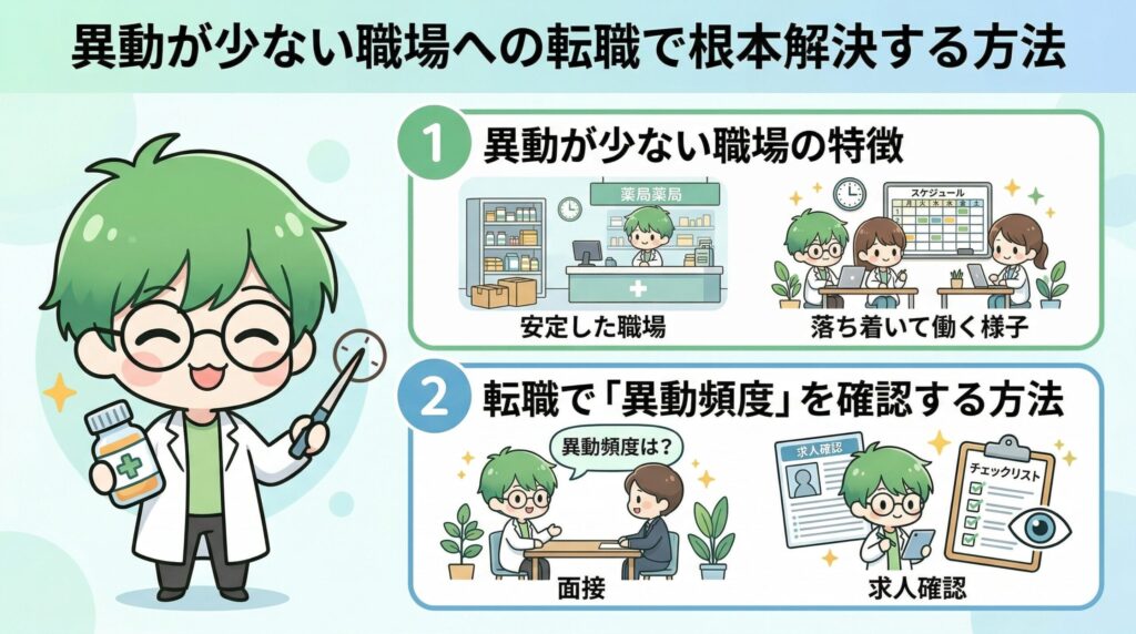 薬剤師　異動　根本解決　画像