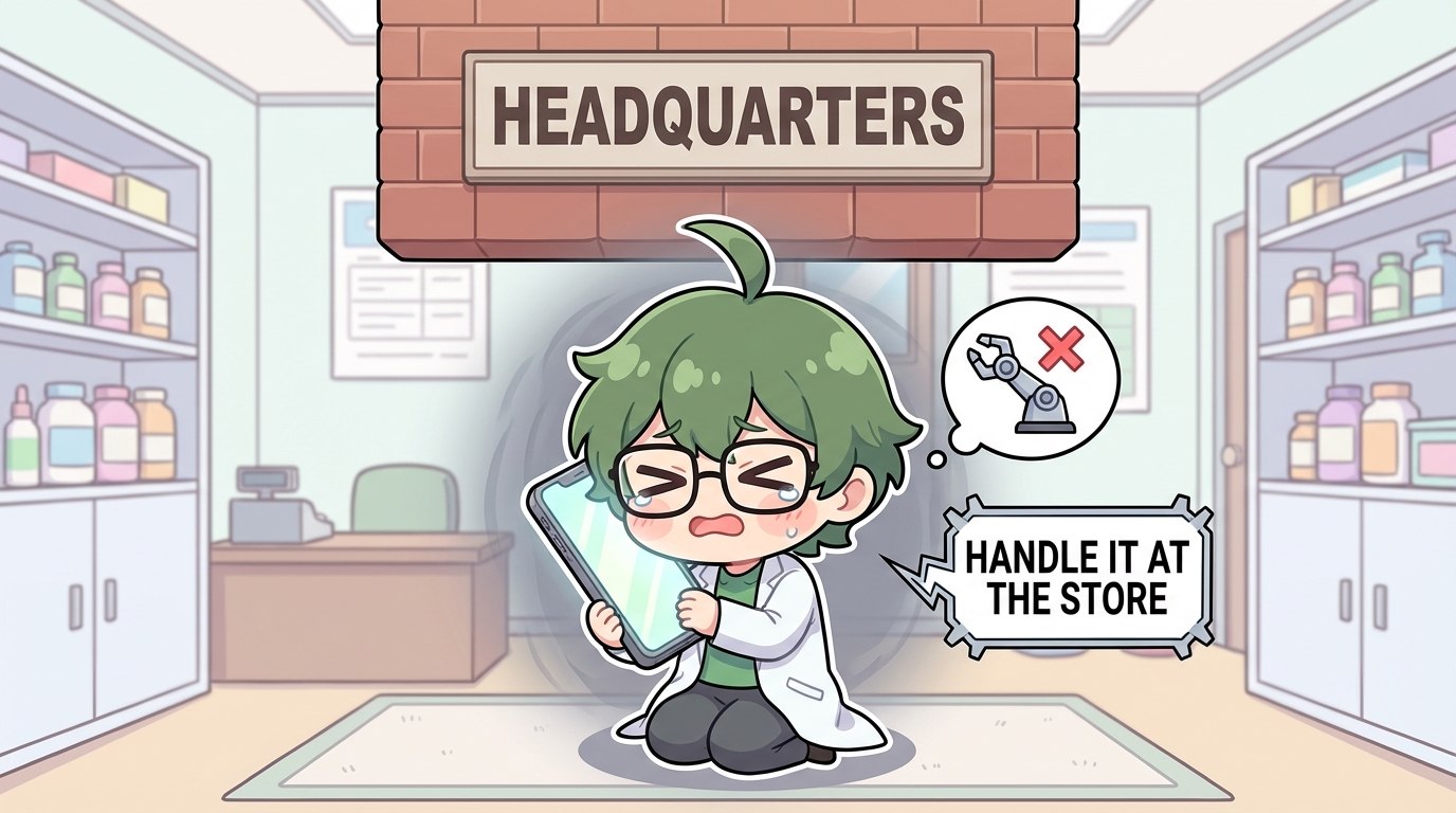 本部にエスカレーションしても「店舗で対応して」と返される構造