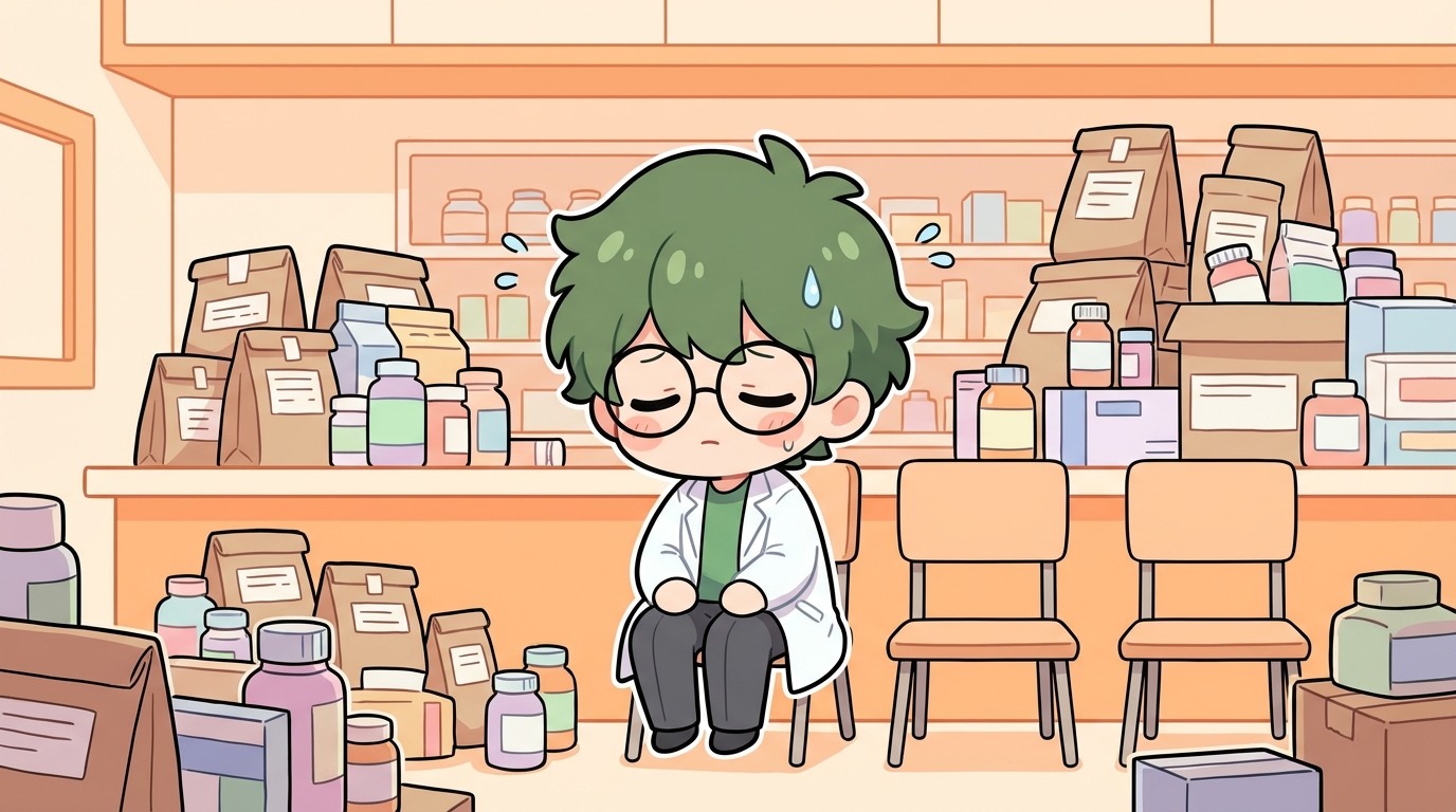 薬剤師の人数がギリギリで代わりがいない