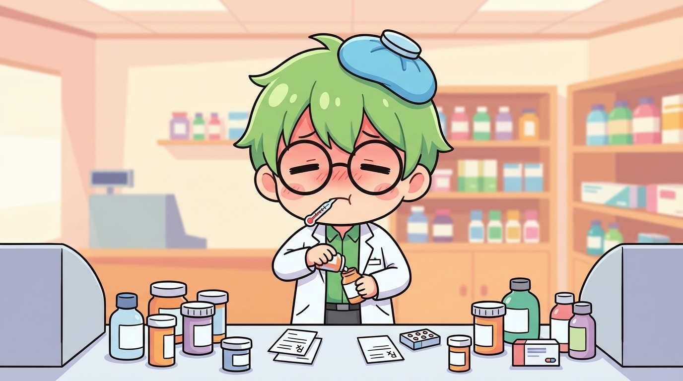 体調を崩しても休めない