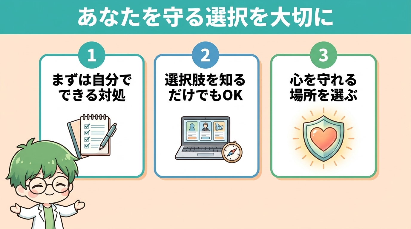 人間関係で消耗するあなたを守る選択を大切に