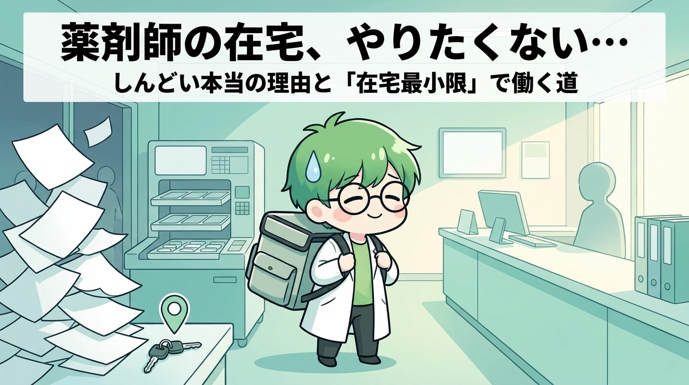 薬剤師の在宅がやりたくない…しんどい本当の理由と「在宅最小限」で働く道