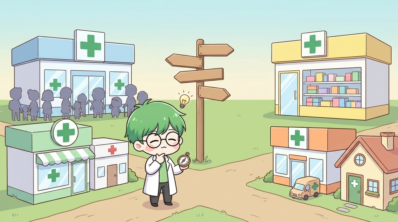 どのタイプの薬局を選ぶかで働きやすさは大きく異なる